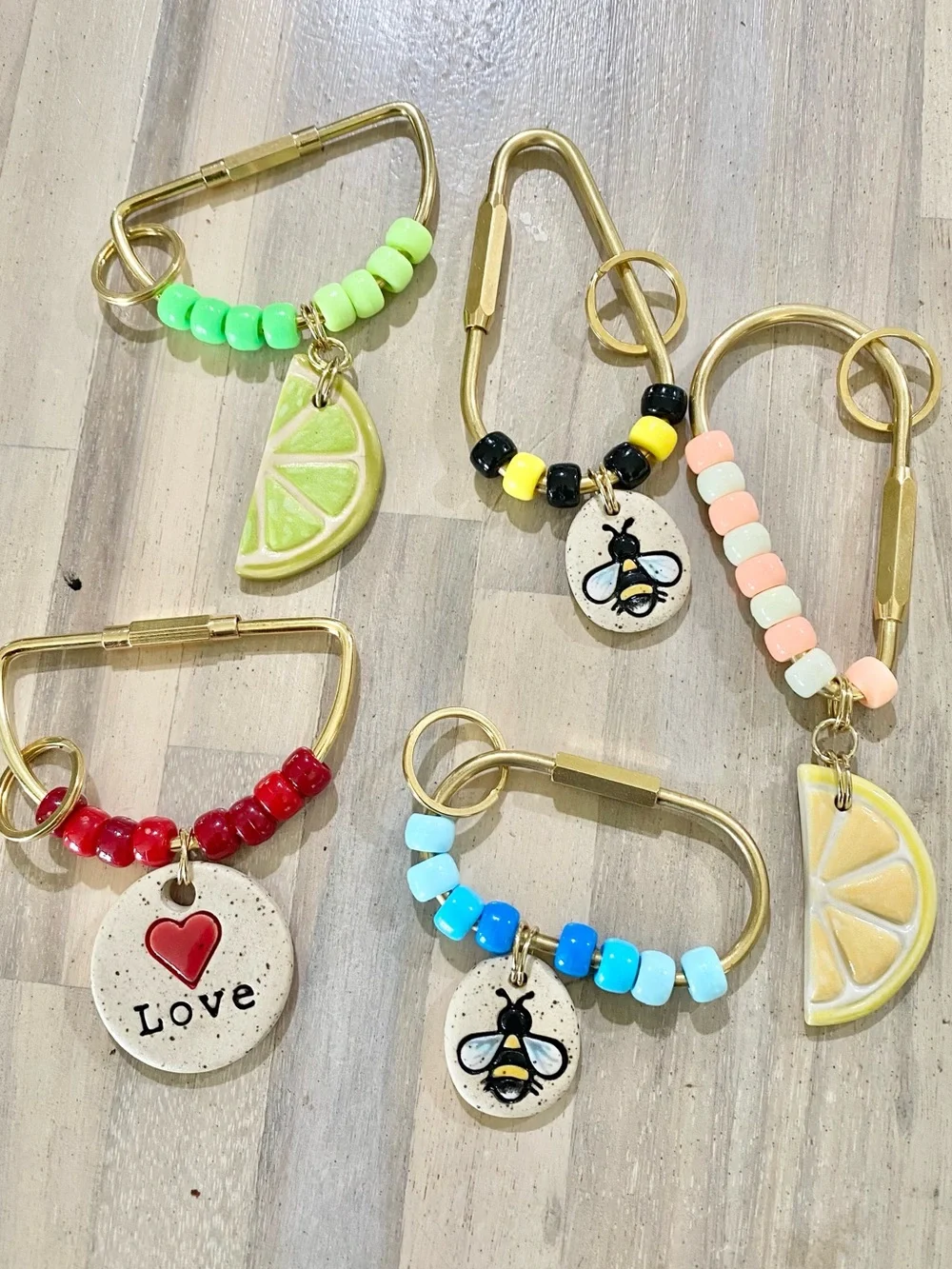 Summer Carabiner Bag Charm